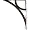 Ekena Millwork Galveston Wrought Iron Bracket, (Triple center brace), Antiqued Bronze 2"W x 12"D x 15"H BKTM02X12X15TGLABZ - alternate 5
